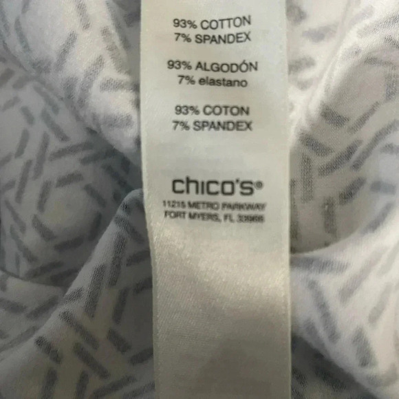 Weekend by Chico’s size 1 = medium black & white zip up jacket - Picture 6 of 6